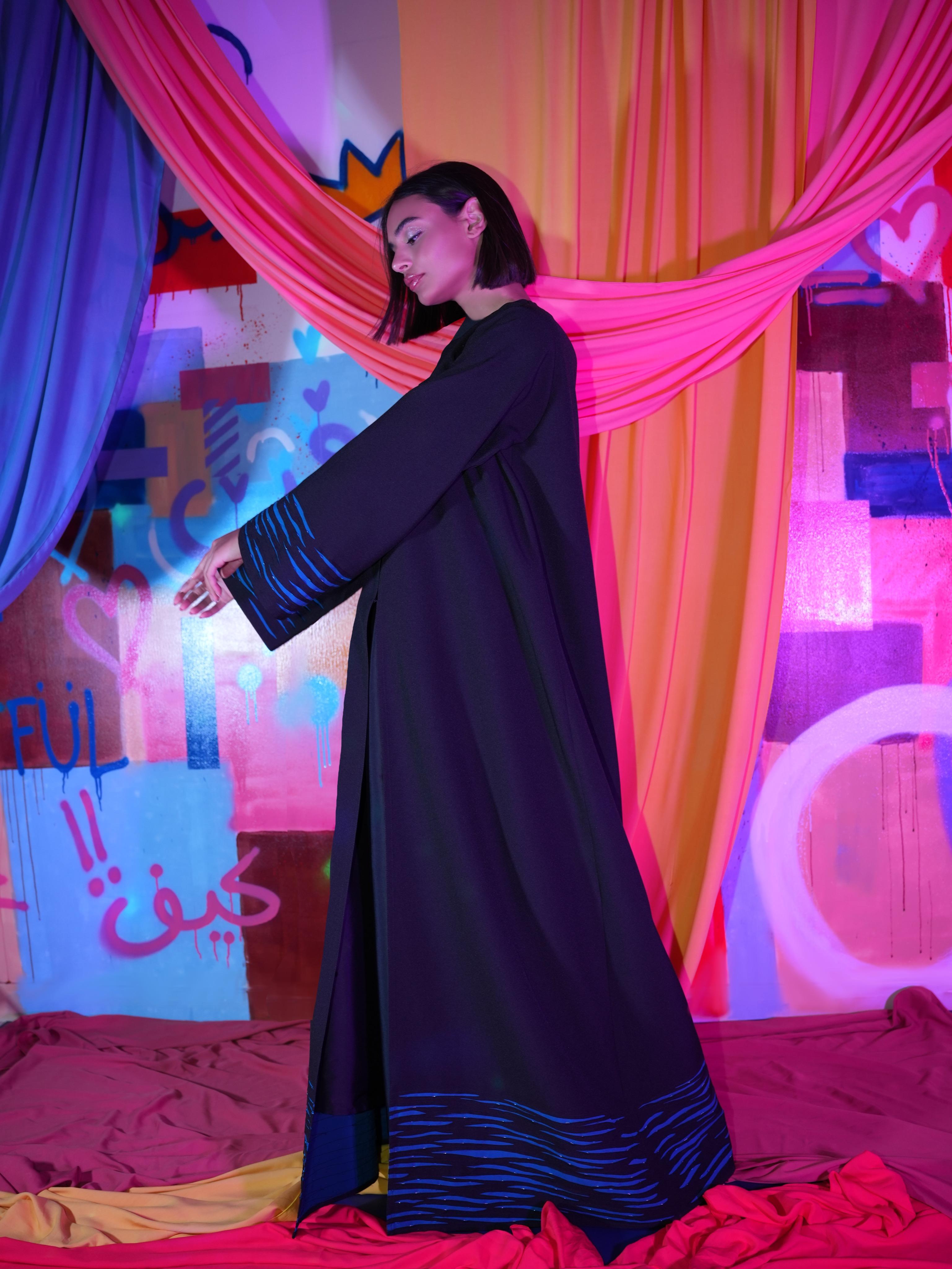 The Tiffany Waves Abaya