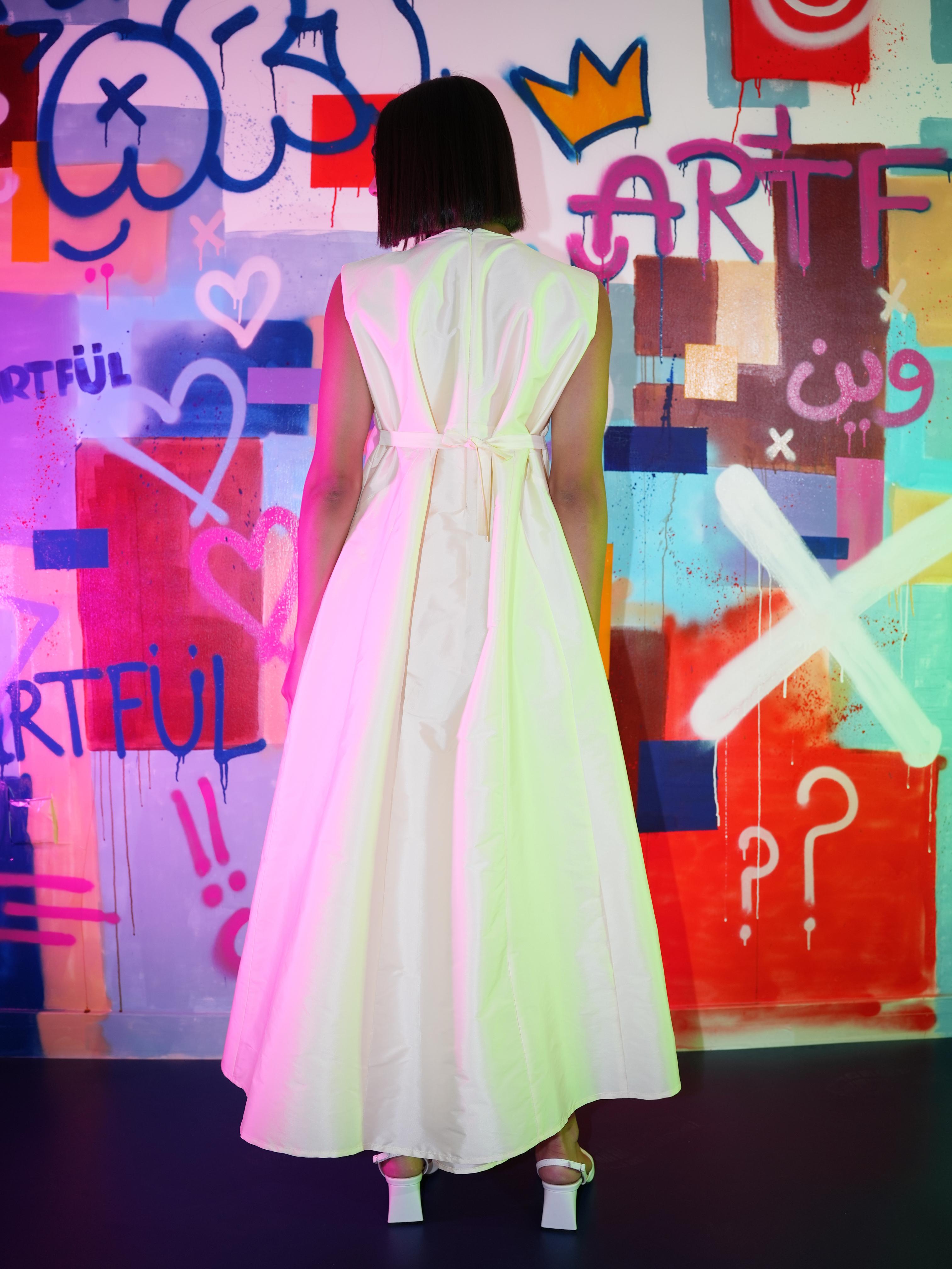 The Cream Panel Dress