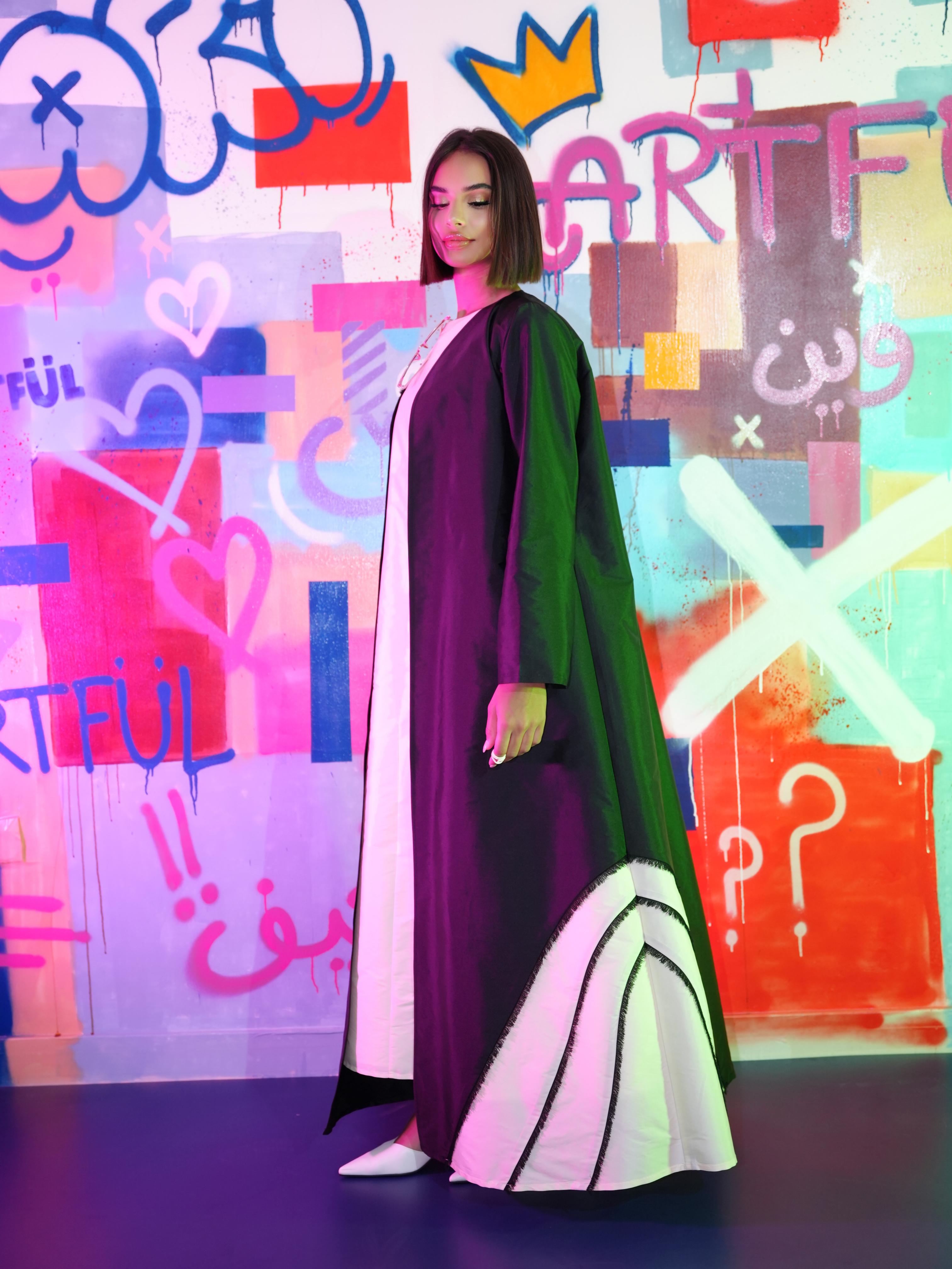 The Panda Fringe Abaya