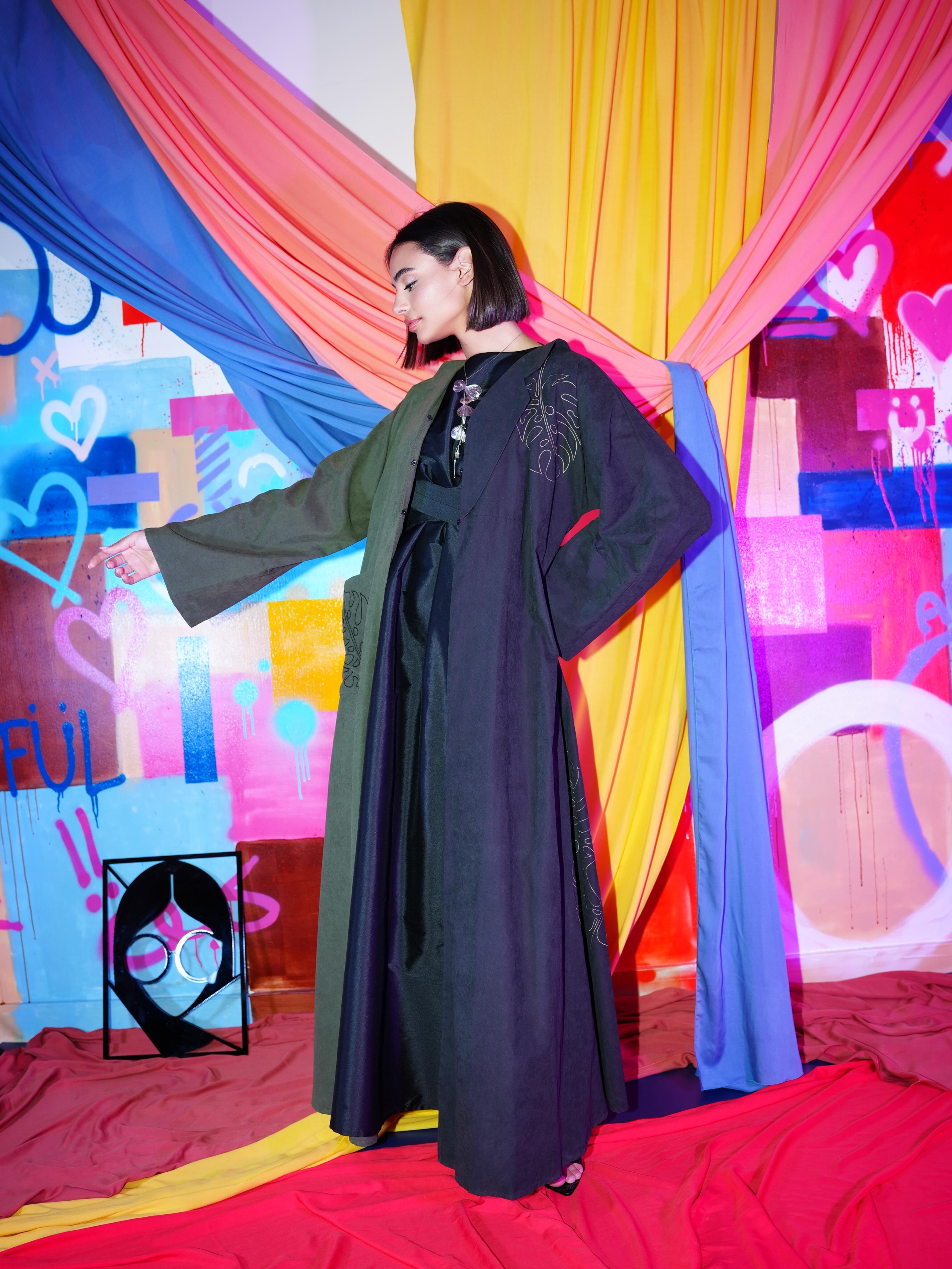 The Half & Half Leaf Abaya