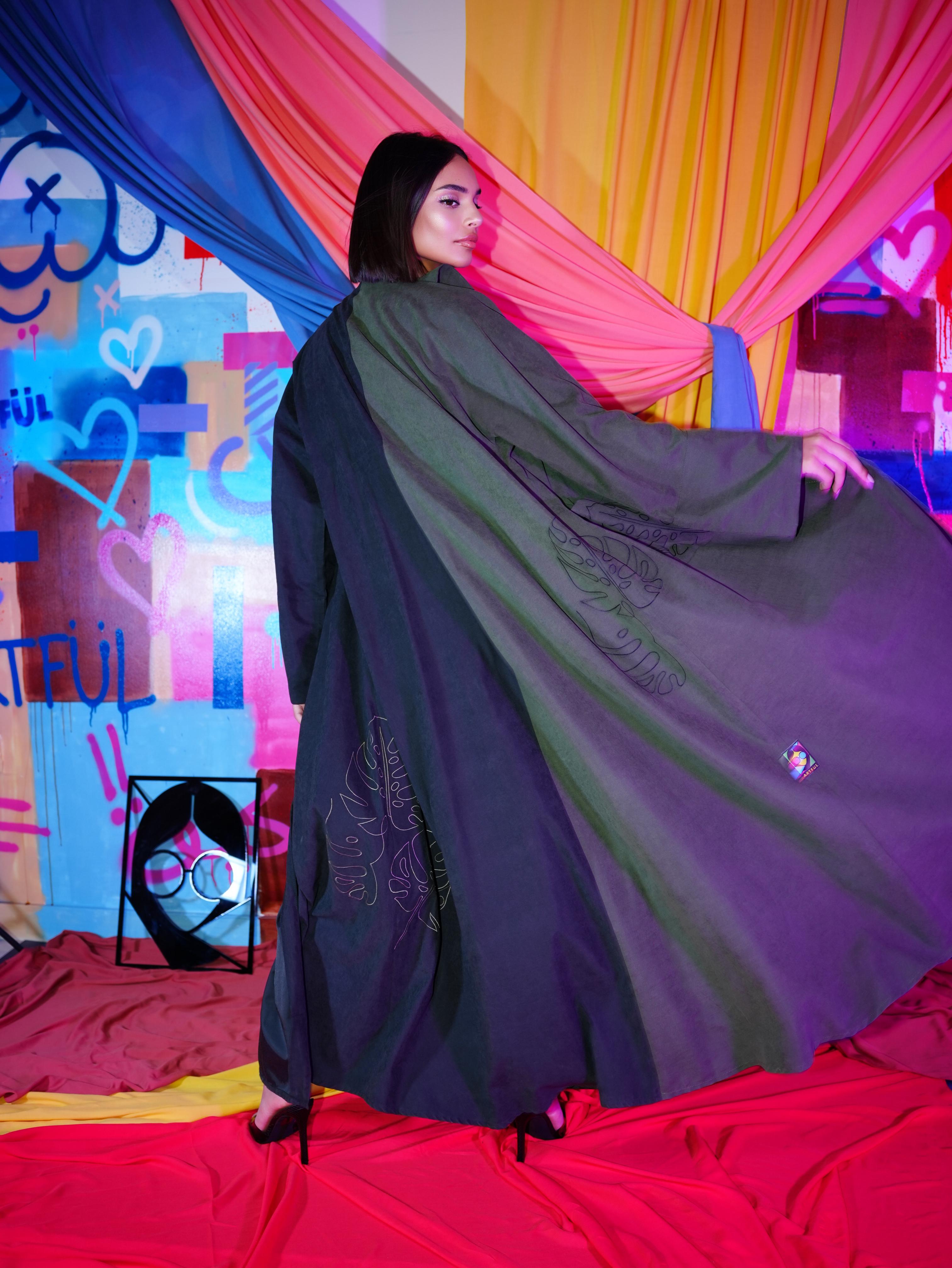 The Half & Half Leaf Abaya