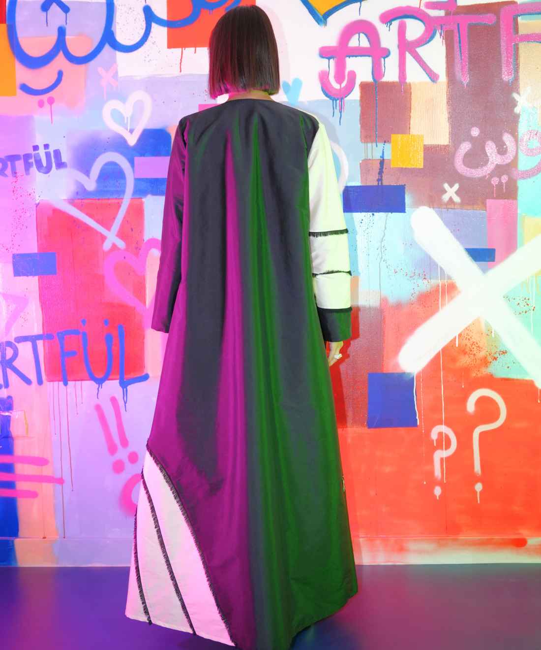 The Panda Fringe Abaya