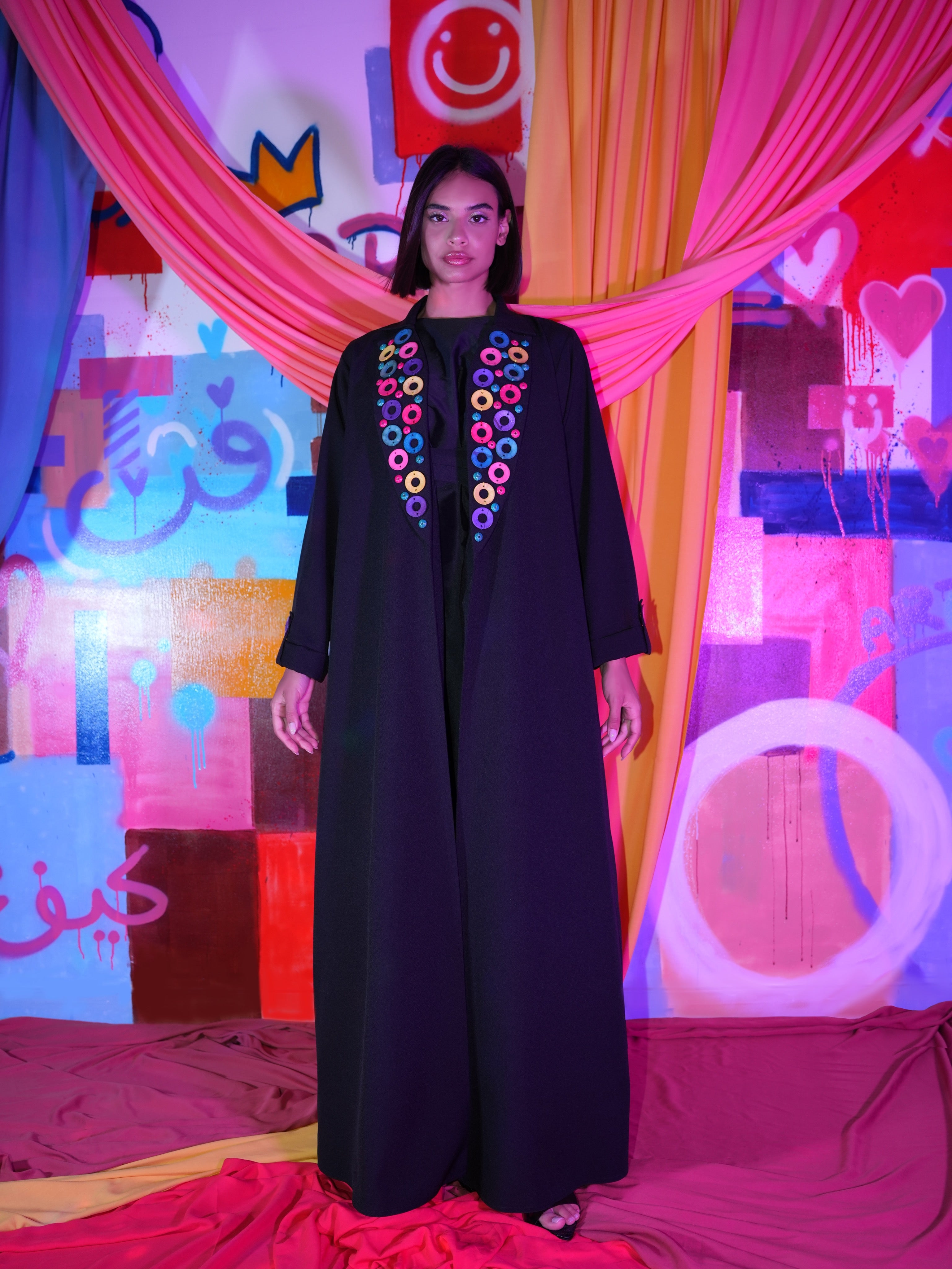 The Colorful Hoop Abaya